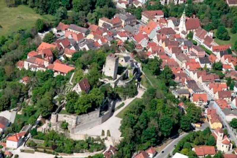 Burg Pappenheim Luftaufnahme