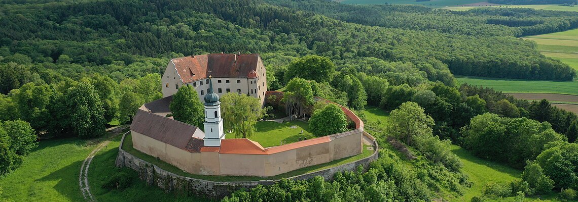 Luftaufnahme Schloss Spielberg