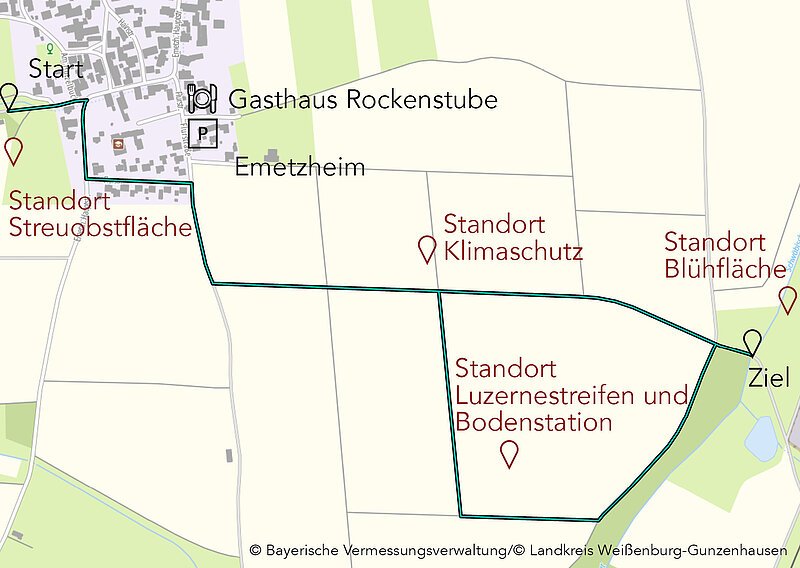 Veranstaltungskarte für den Aktionstag Klima-Landwirtschaft