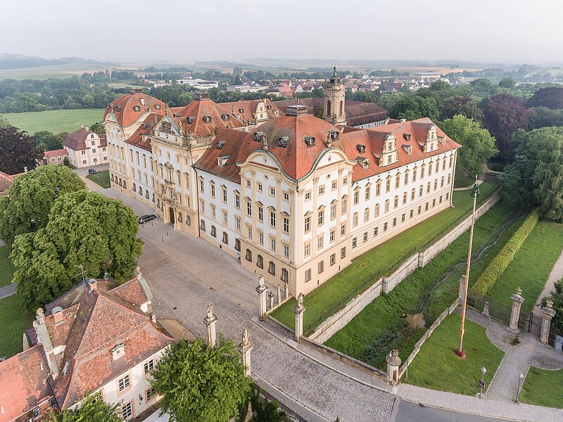 Schloss Ellingen Drohnenaufnahme