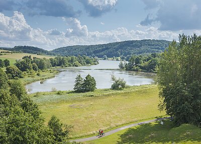 Radler am Hahnenkammsee